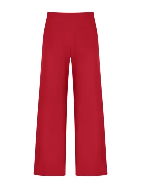 Pantalone ampio alla caviglia in Satin Power - Salsa