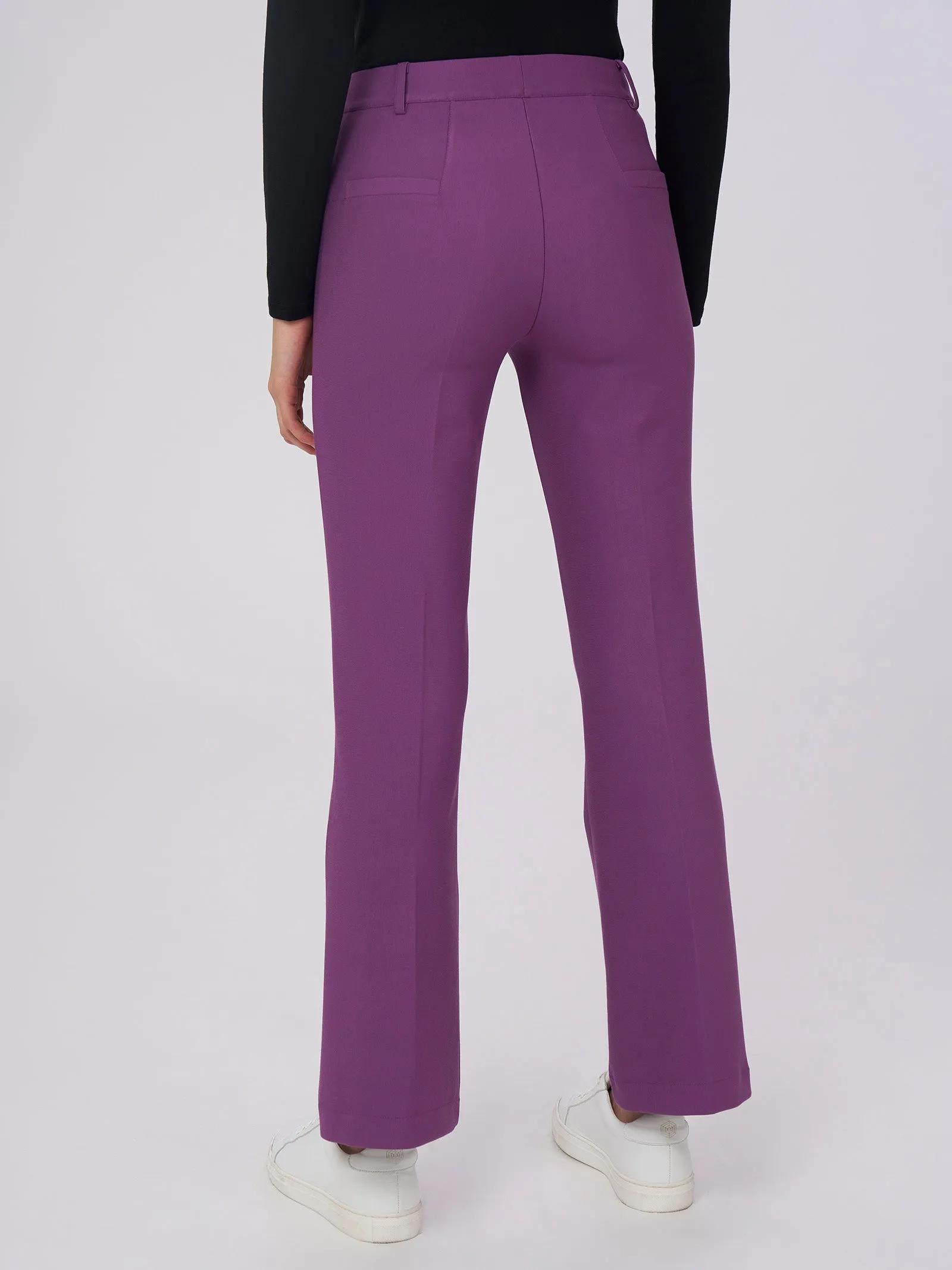 Pantalone flare in tessuto Compact - Sunset Purple