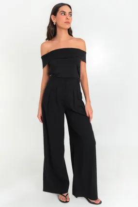 Pantalón de fit wide leg con pinzas