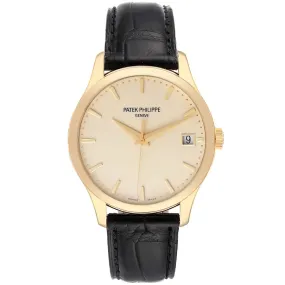 Patek Philippe Patek Philippe Calatrava Hunter Case (Reference 5227). A yellow gold automatic wristwatch with date.