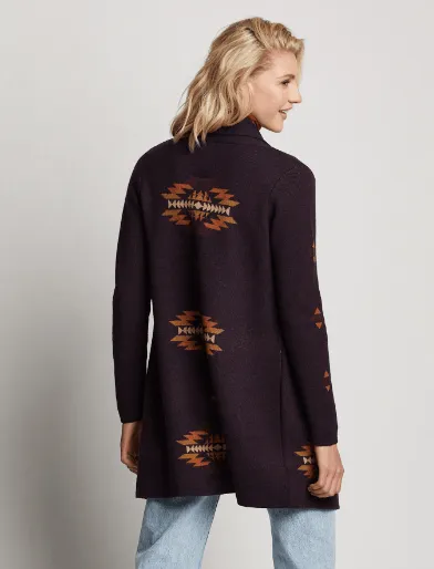 Pendleton Womens Cabernet Shawl- Collar Cardigan