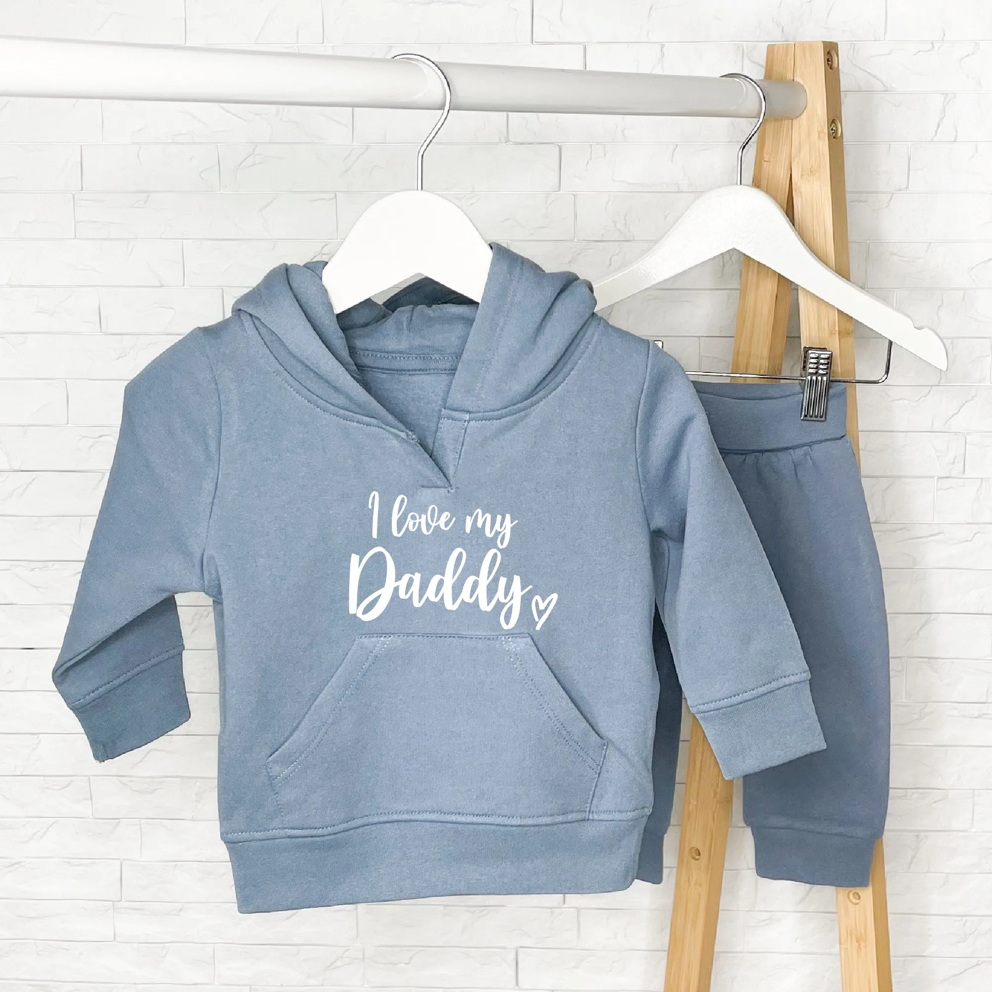 Personalised I Love My Mummy/Daddy Kids Hoodie Set