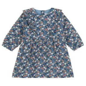 Petit Bateau Baby Charmeuse Dress Rover Blue Floral