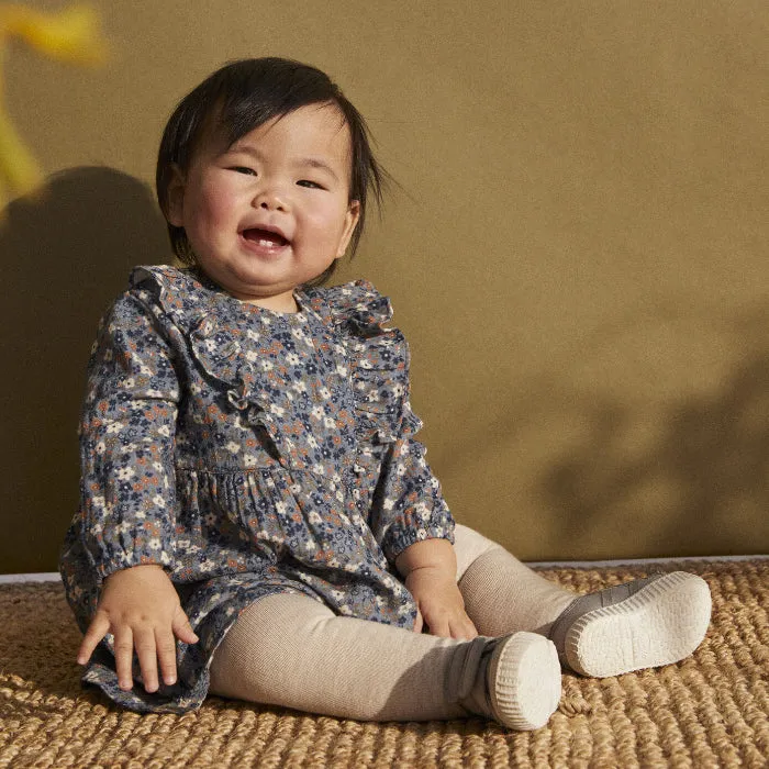 Petit Bateau Baby Charmeuse Dress Rover Blue Floral