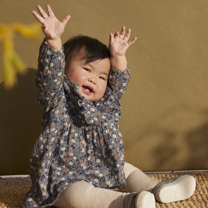 Petit Bateau Baby Charmeuse Dress Rover Blue Floral