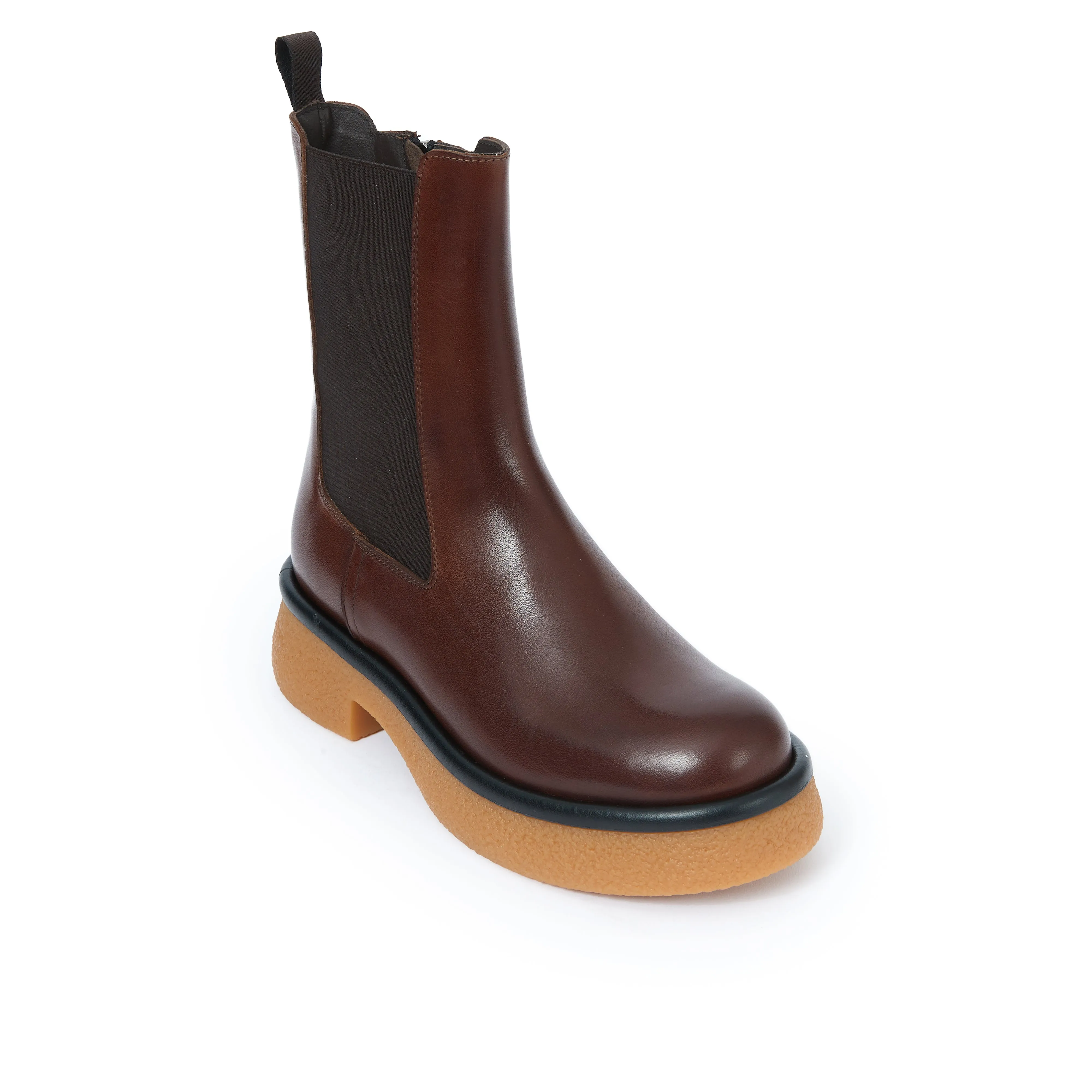 Plain chelsea boot mahogany brown