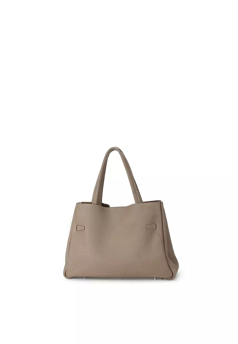 RABEANCO SAOIRSE Soft Structural Belt Tote Bag - Milkshake Latte