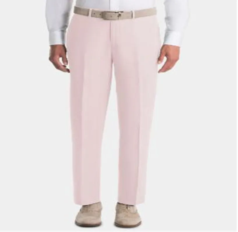 Ralph Lauren Men's Ultraflex Classic Fit Linen Pants Pink Size 44X32