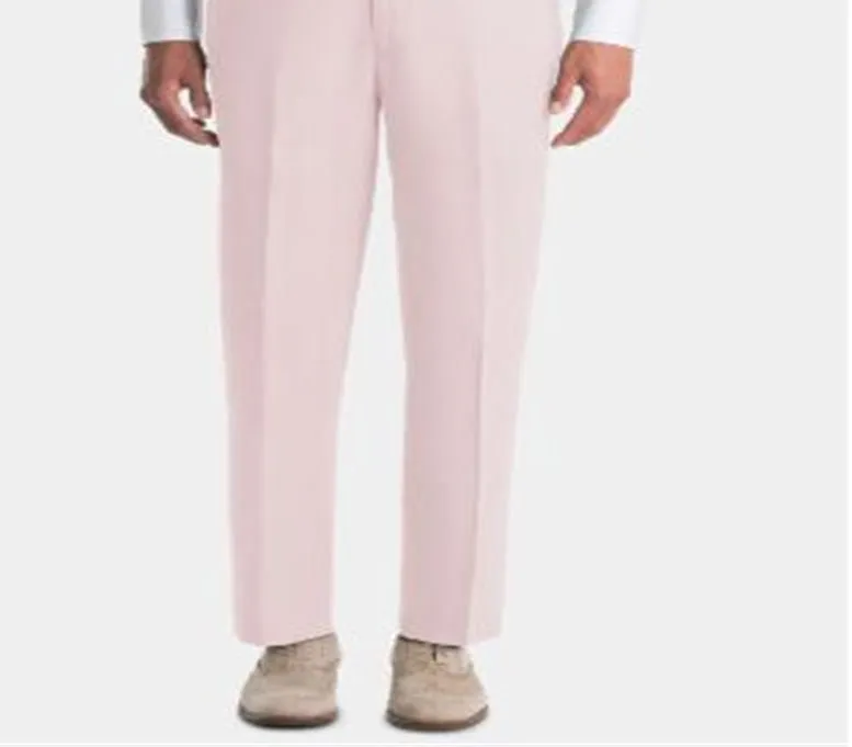 Ralph Lauren Men's Ultraflex Classic Fit Linen Pants Pink Size 44X32