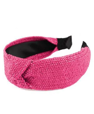 Rattan Headband - Fuchsia