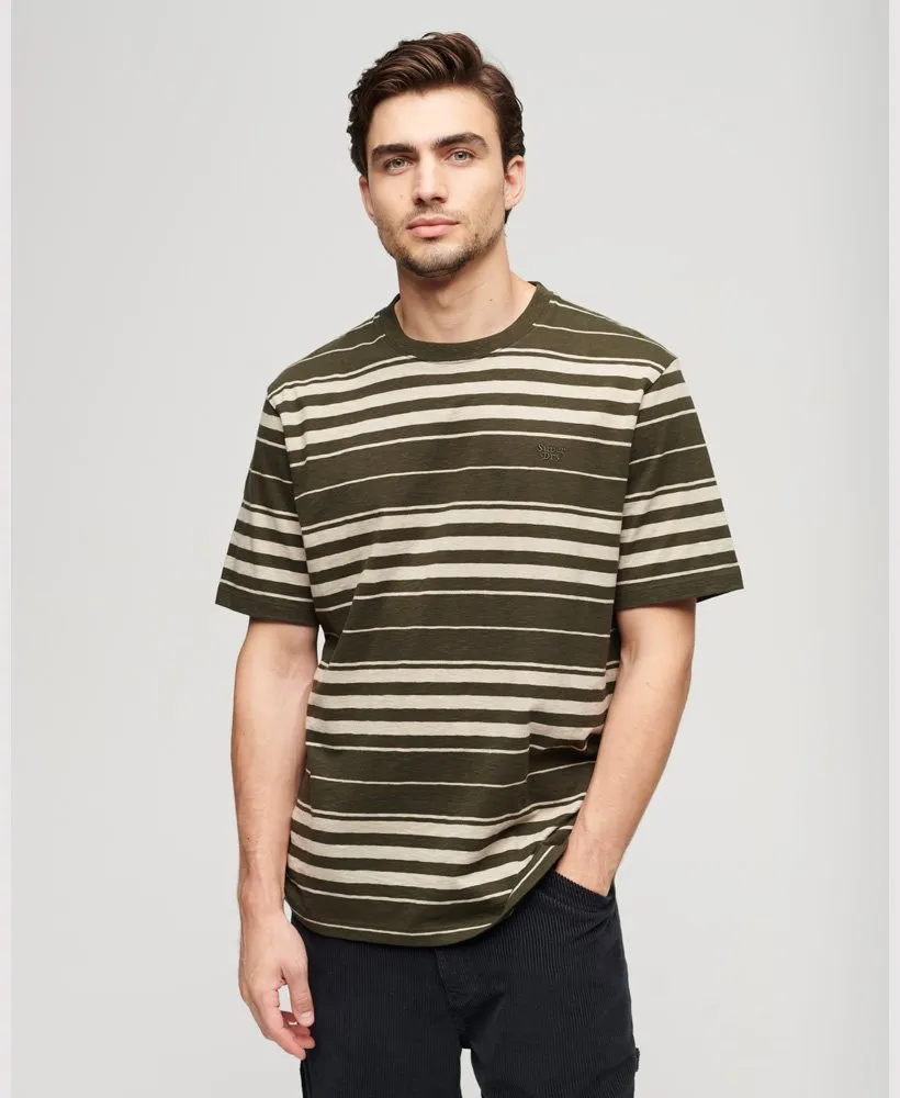 Relaxed Stripe T-Shirt | Olive Stripe