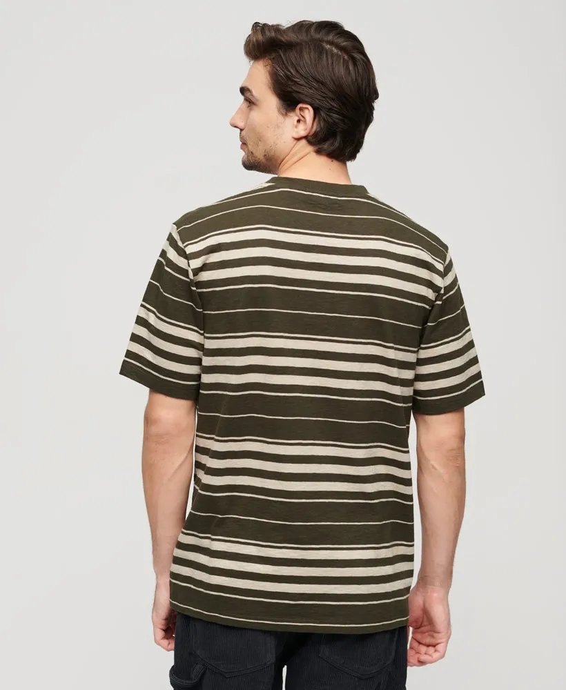 Relaxed Stripe T-Shirt | Olive Stripe