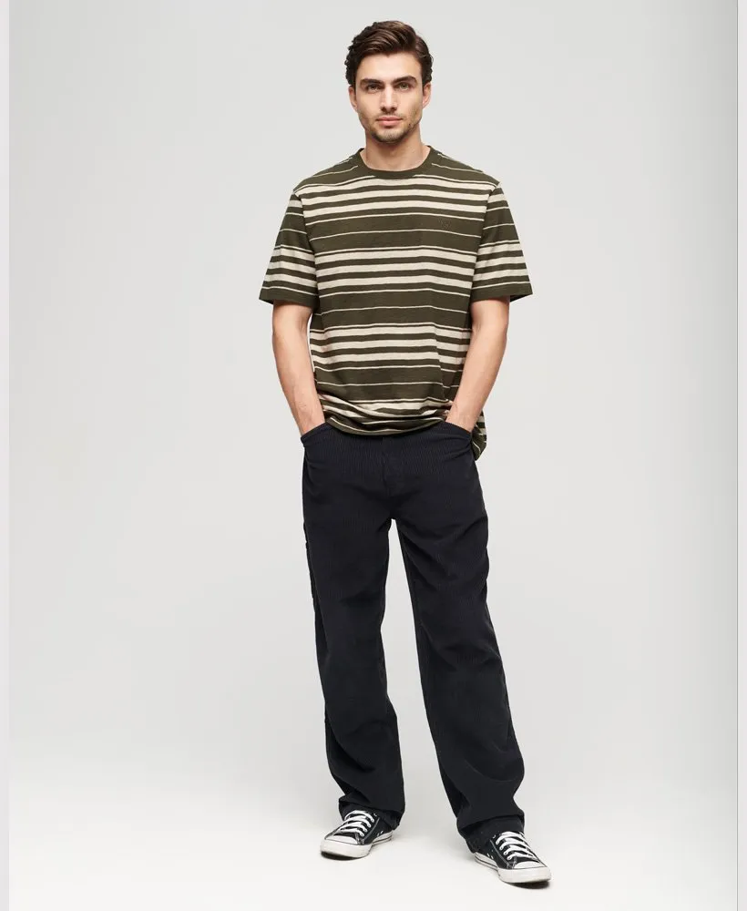 Relaxed Stripe T-Shirt | Olive Stripe