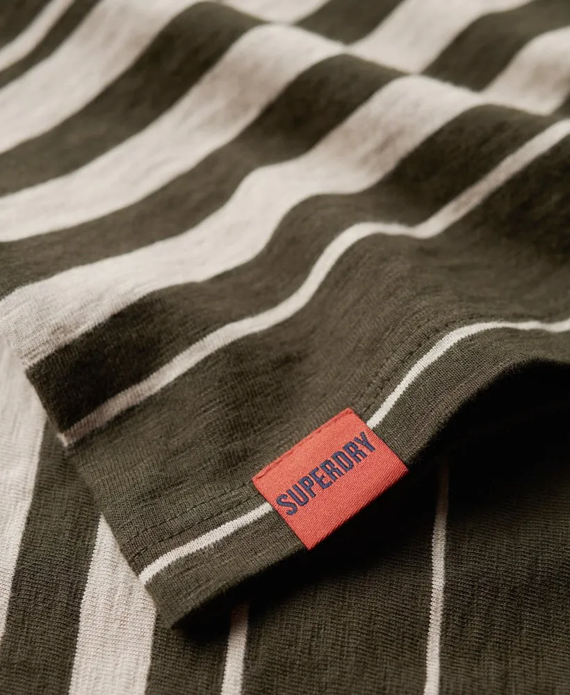 Relaxed Stripe T-Shirt | Olive Stripe