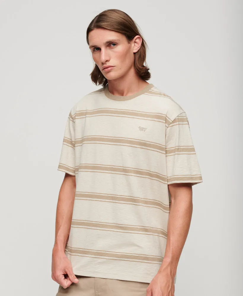 Relaxed Stripe T-Shirt | Sand Beige Stripe