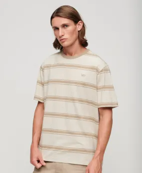 Relaxed Stripe T-Shirt | Sand Beige Stripe