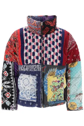 REVERSIBLE PATCHWORK DOWN JACKET