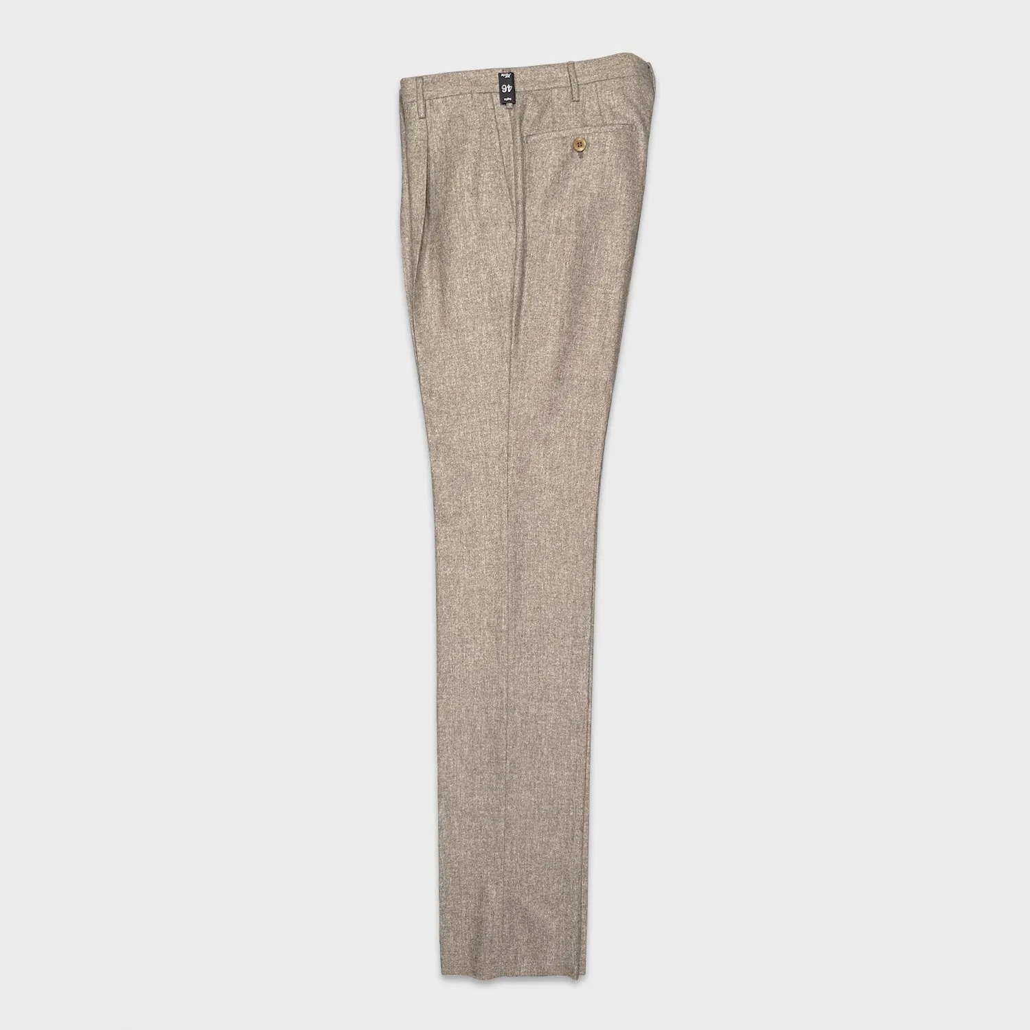 Rota Flannel Wool Trousers Sand Beige