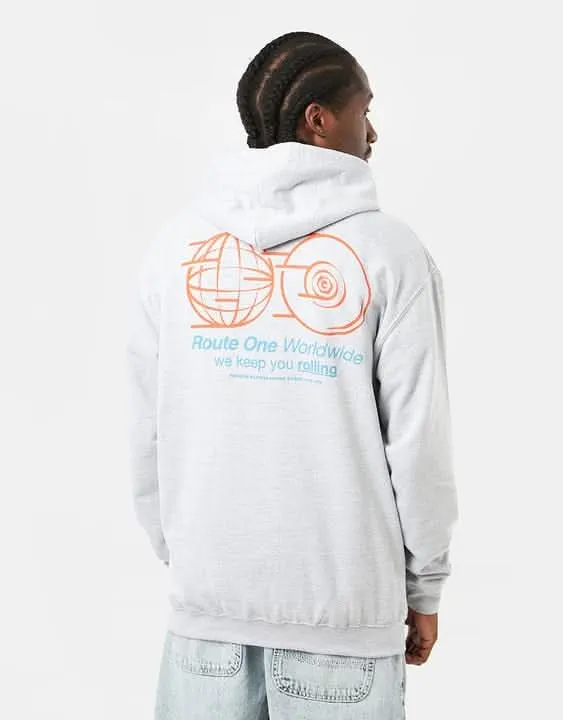 Route One Keep You Rolling Pullover Hoodie - Heather Grey