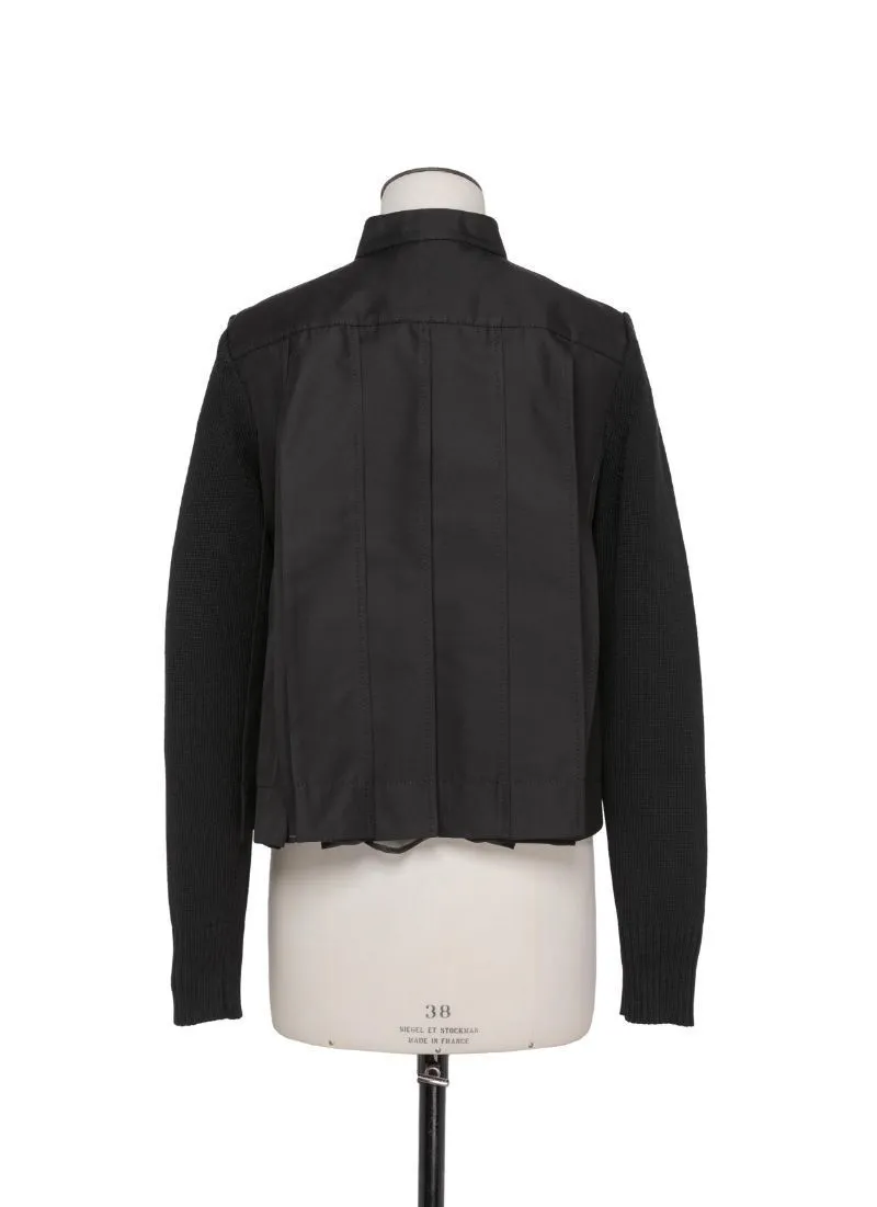 sacai  |Long Sleeves Plain Cotton Elegant Style Cardigans