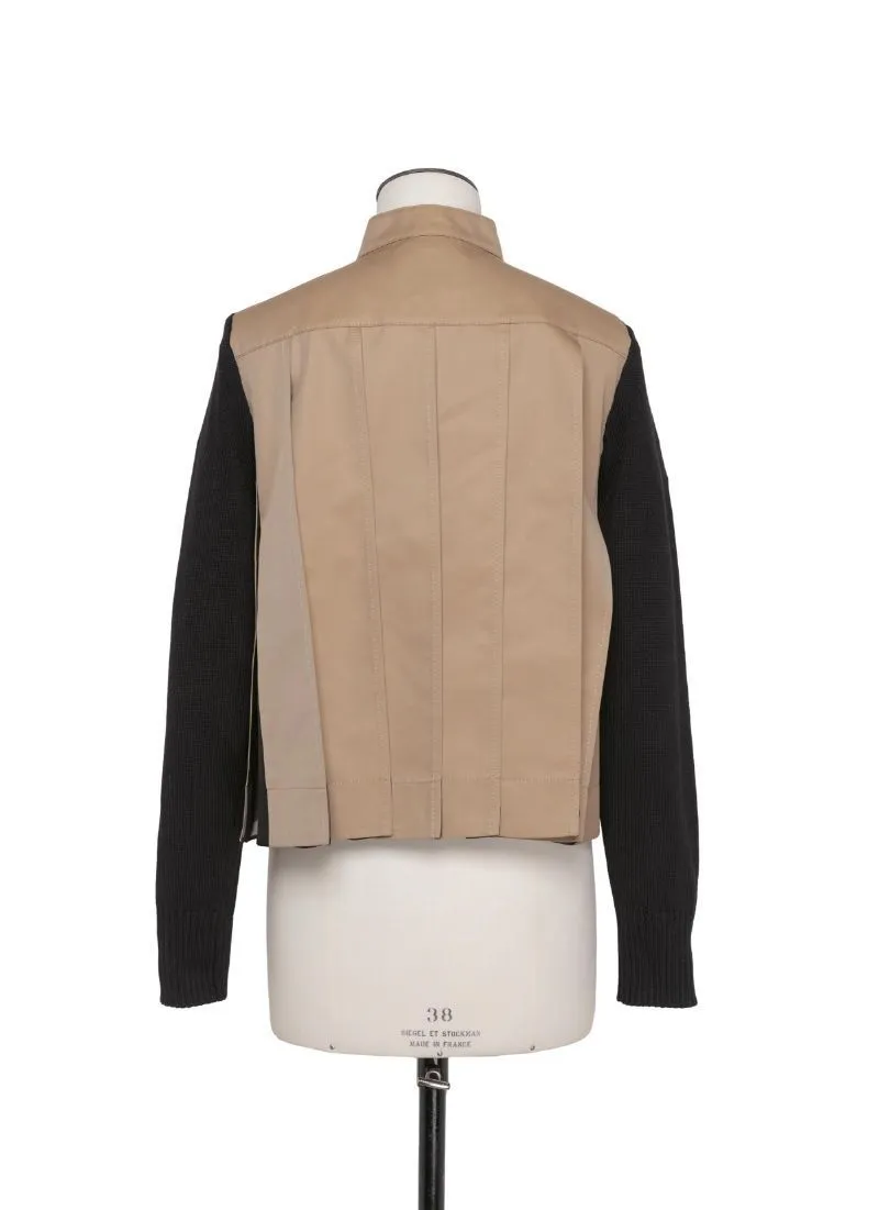 sacai  |Long Sleeves Plain Cotton Elegant Style Cardigans