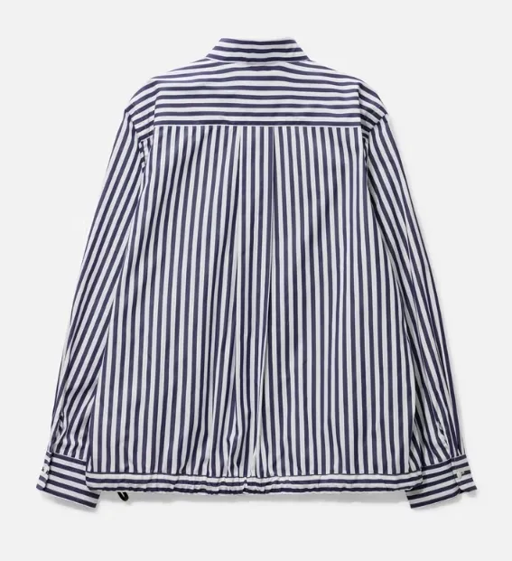 sacai  |Stripes Collaboration Long Sleeves Cotton Logo Designers