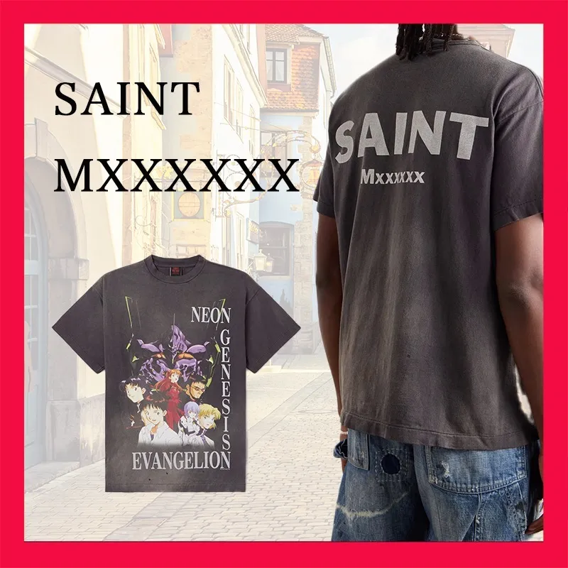 Saint Mxxxxxx  |Crew Neck Pullovers Unisex Street Style U-Neck Collaboration