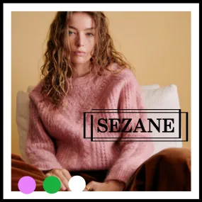 SEZANE  |Wool Long Sleeves V-neck & Crew neck