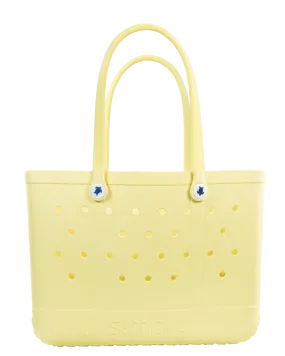 Simply Southern Solid Sun Yellow Beach Waterproof Washable Large Tote Bag