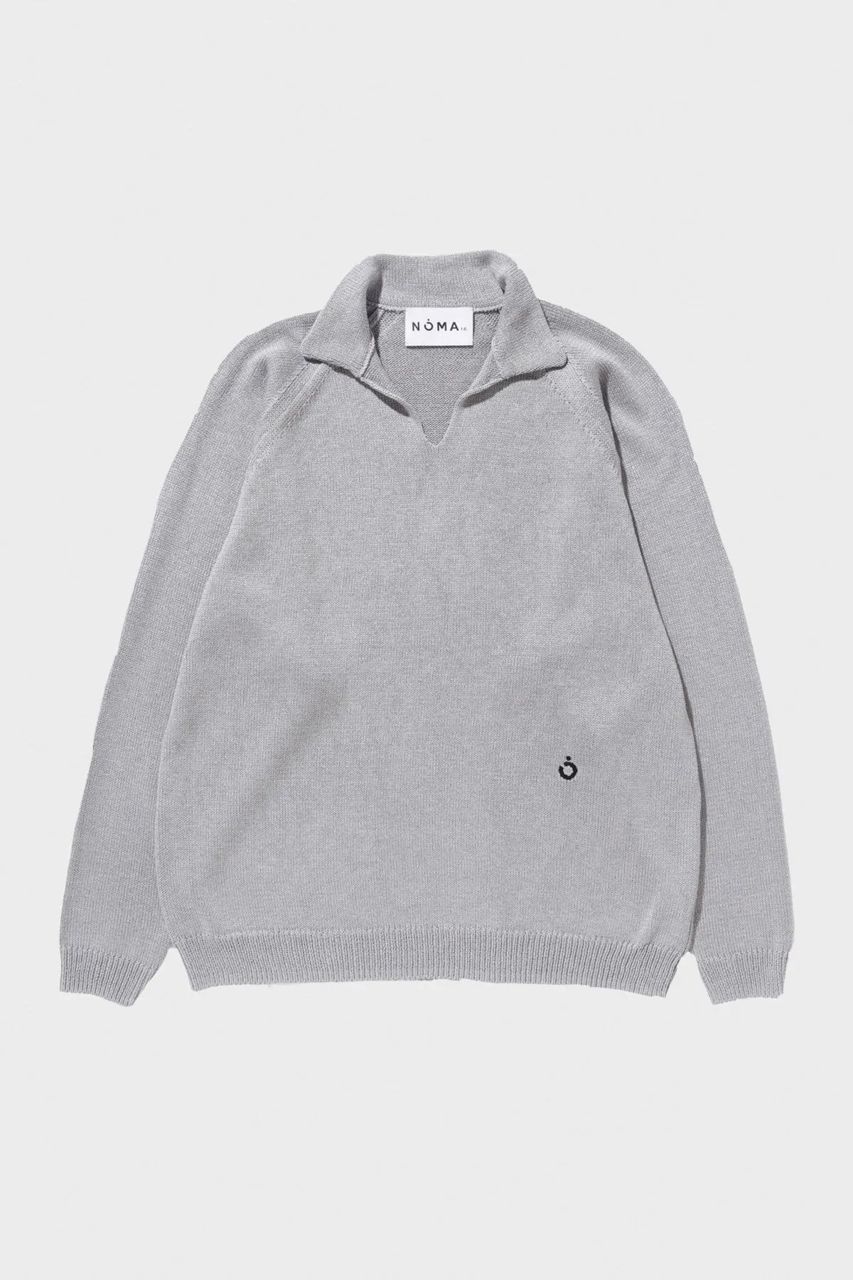 Skipper Neck Sweater - Grey