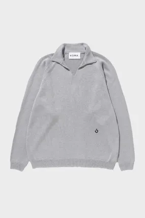 Skipper Neck Sweater - Grey