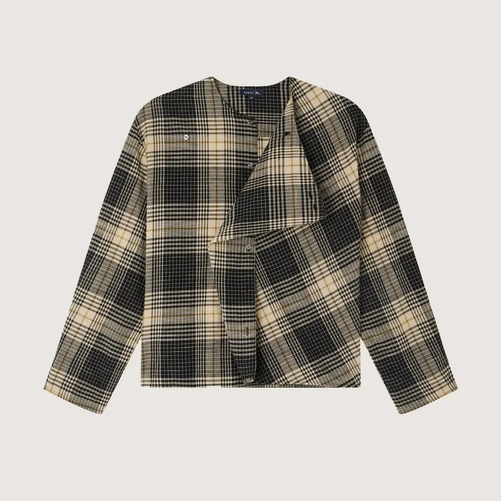 soeur  |Stripes Tartan Casual Style Long Sleeves Cotton Party Style