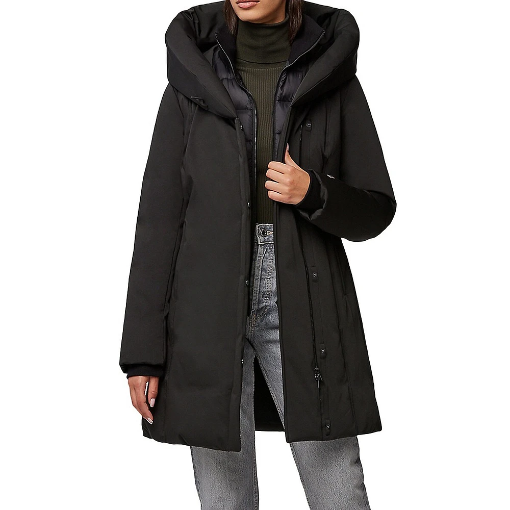 SOIA & KYO Camelia-C Classic Down Hooded Coat