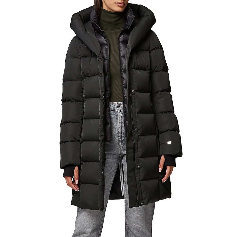 SOIA & KYO Sonny-TD Sporty Down Hooded Coat