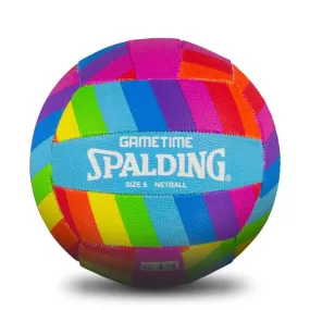 Spalding Gametime Netball SZ4 - Rainbow