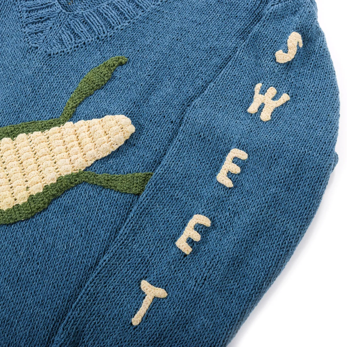 STORY MFG. KEEPING JUMPER BLUE CORN