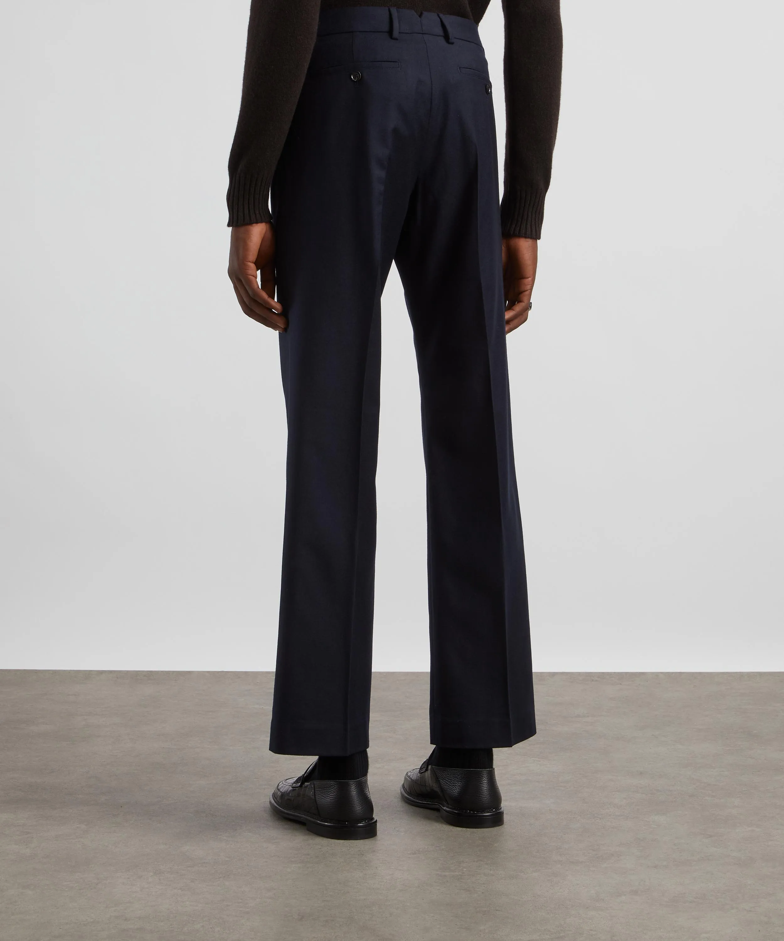 Straight Cotton Chino Trousers