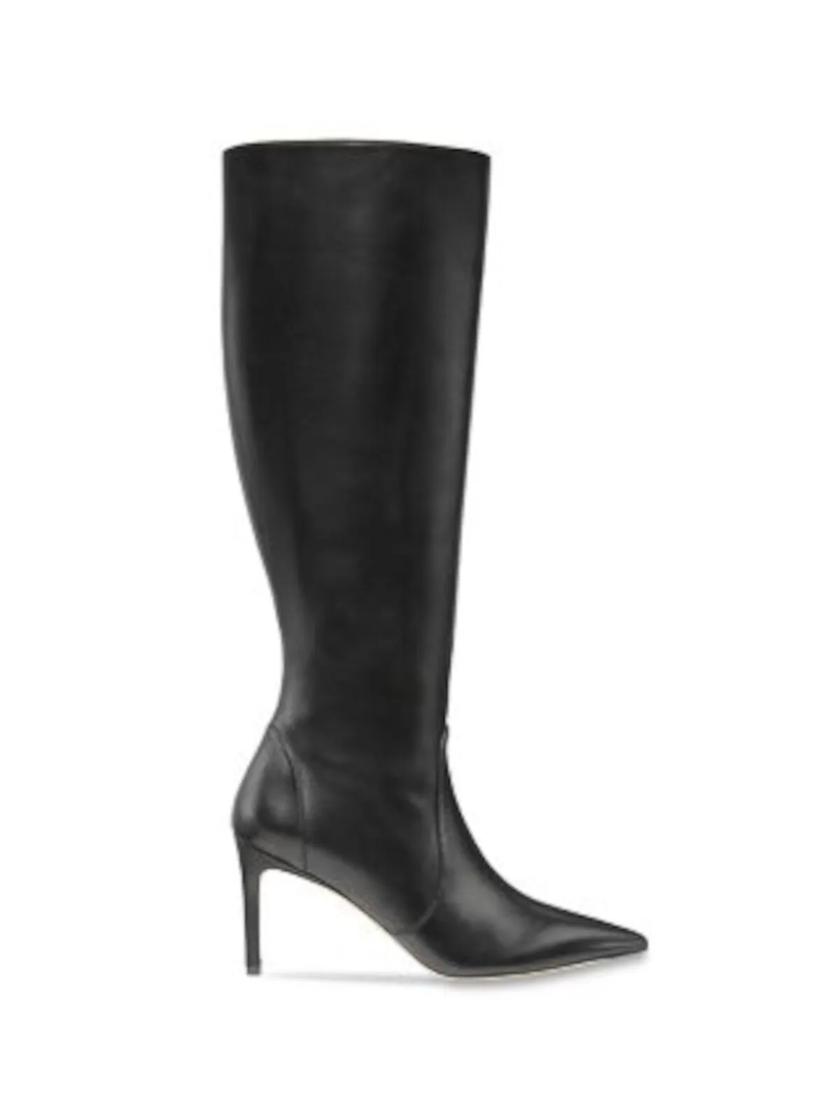 STUART WEITZMAN Womens Black 16 Shaft Padded Stuart Pointed Toe Stiletto Zip-Up Leather Heeled Boots B