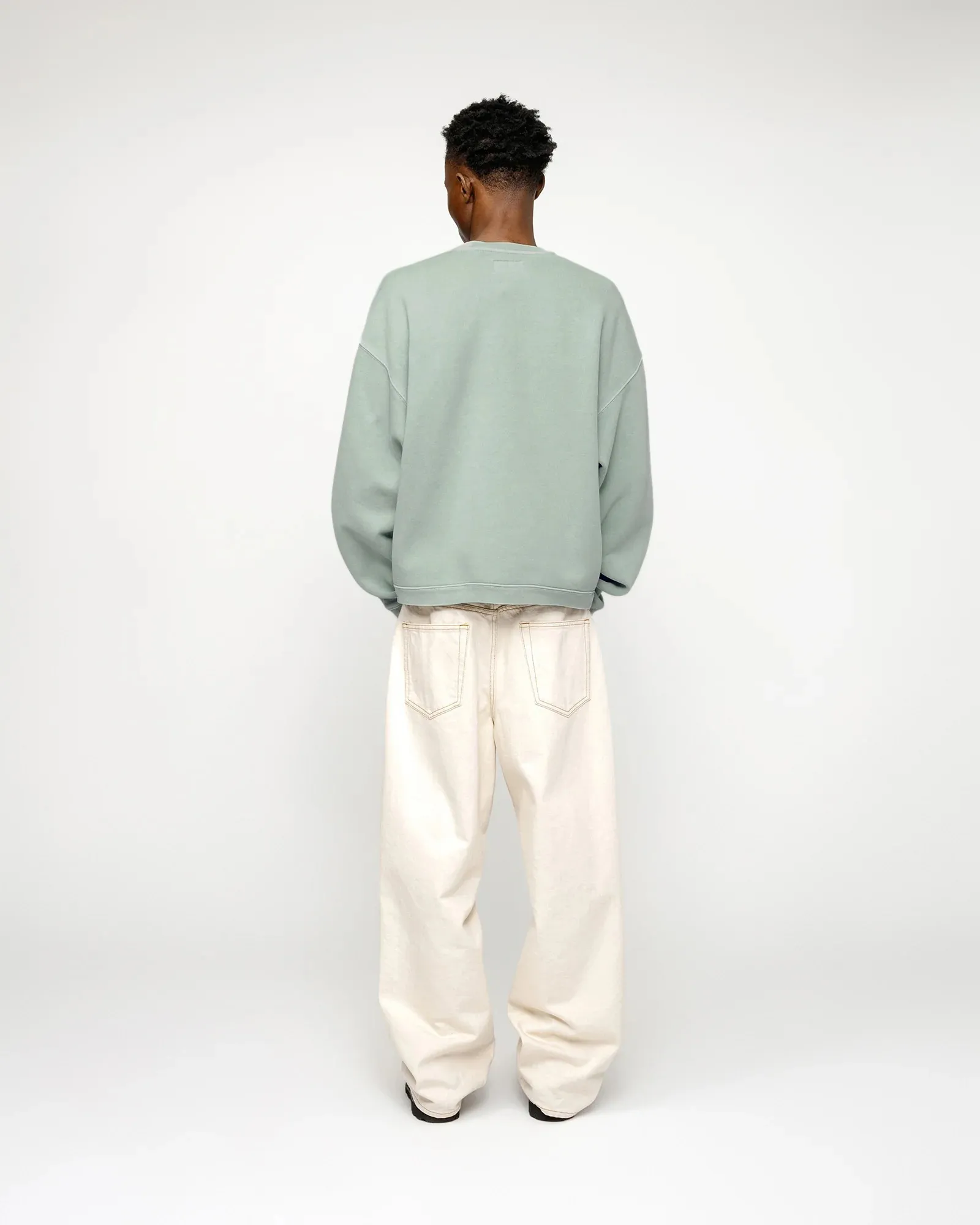 STUSSY  |Crew Neck Pullovers Unisex Street Style Long Sleeves Plain