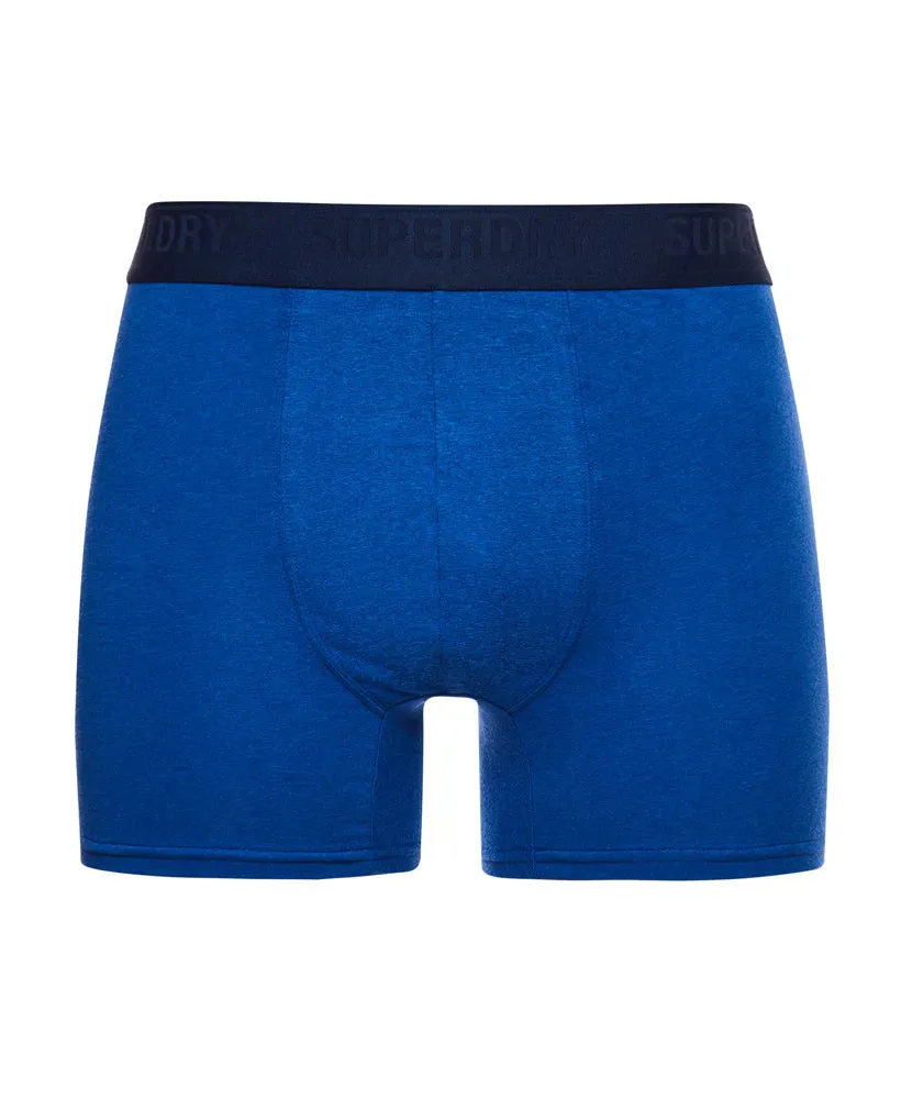 Superdry - Boxer Multi Triple Pack | Navy/Bright Blue/Mazarine