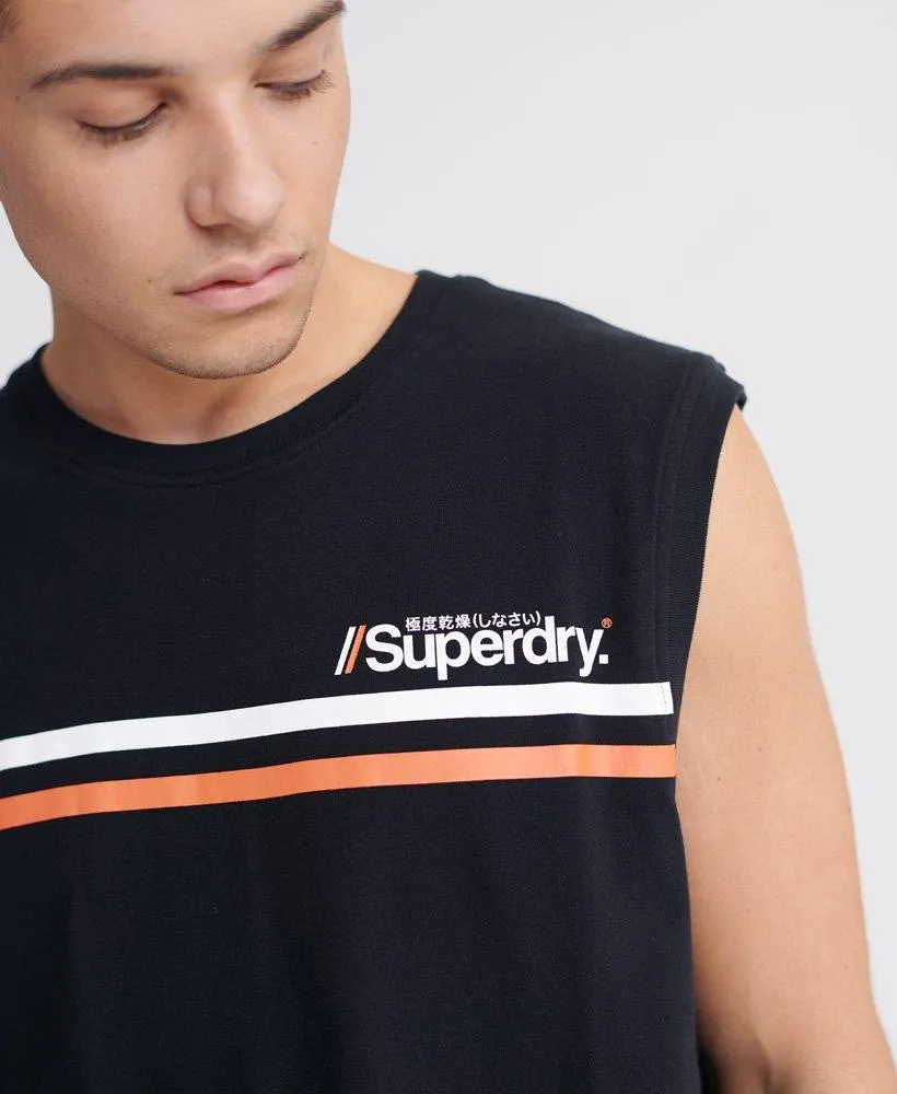 Superdry Core Logo Sport Stripe Tank