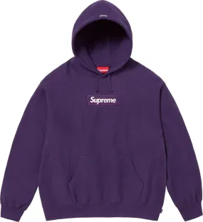 SUPREME BOX LOGO HOODED SWEATSHIRT (FW23) DK/PURPLE