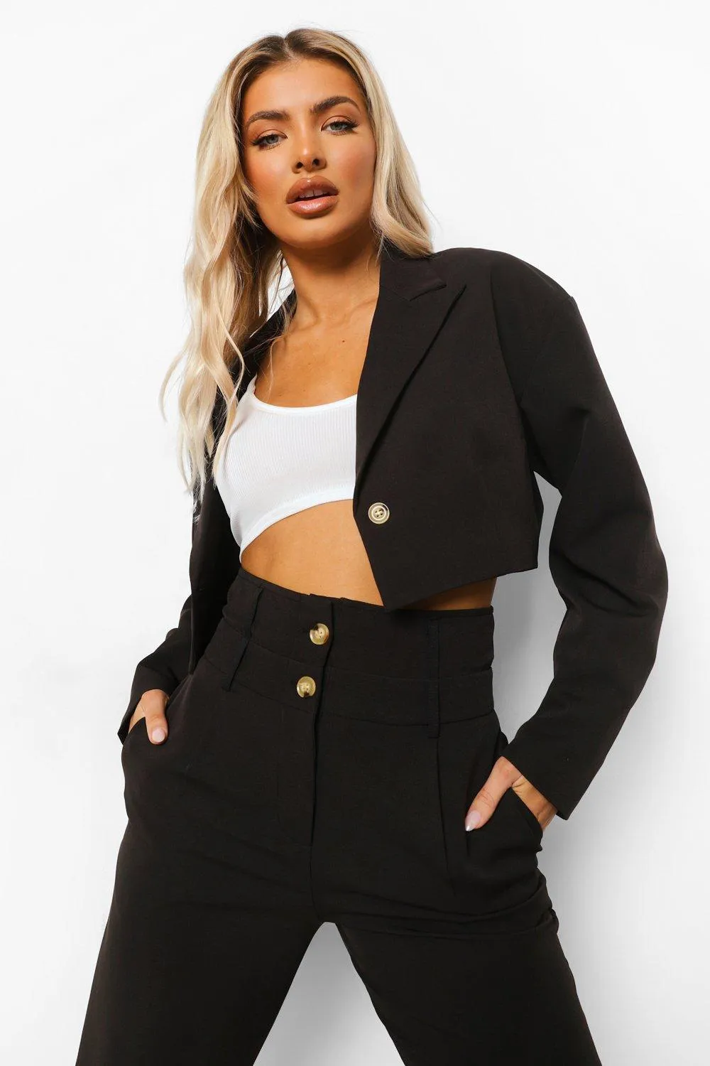 Tailored Crop Blazer