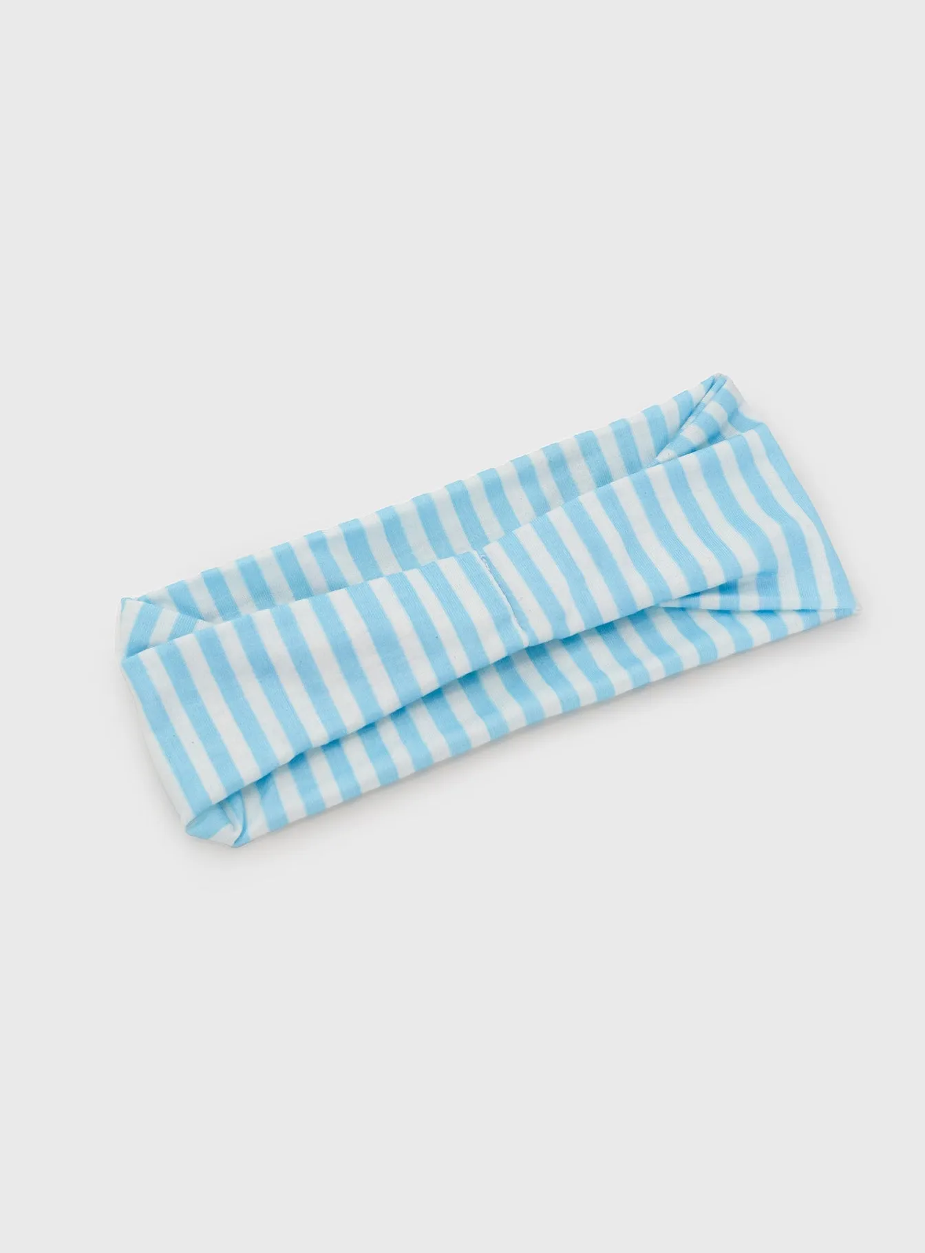 The Juney Headband Blue & White Stripe