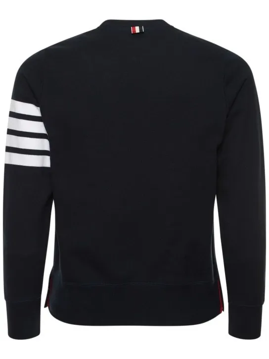 THOM BROWNE  |Crew Neck Pullovers Stripes Street Style Long Sleeves Plain