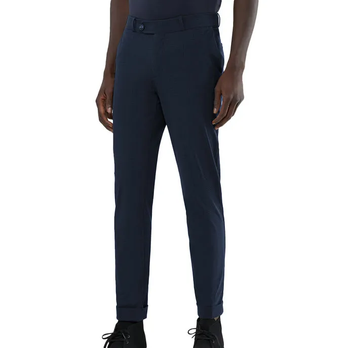 TROUSERS MICRO CHINO Man Blue Navy