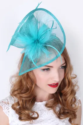 Turquoise Victoria Fascinator