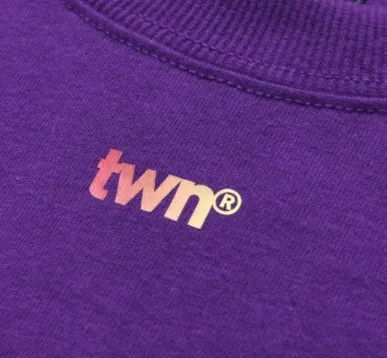 TWN  |Crew Neck Pullovers Unisex Studded Street Style Plain Cotton