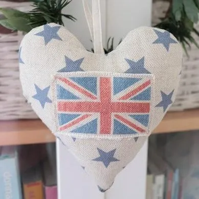 Union Jack hanging Heart