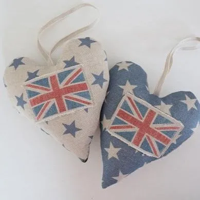 Union Jack hanging Heart